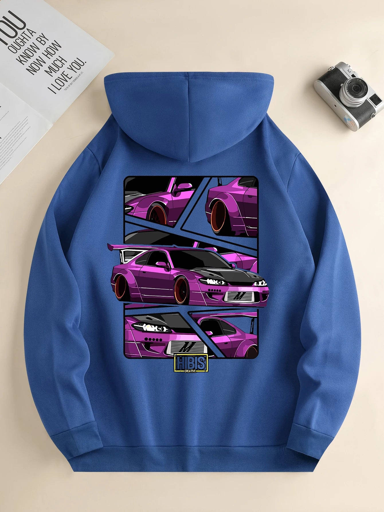 Car Print Hoodie