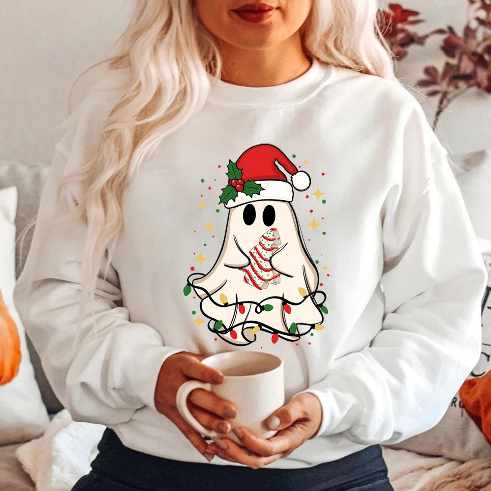 Christmas Ghost Tree Sweatshirt