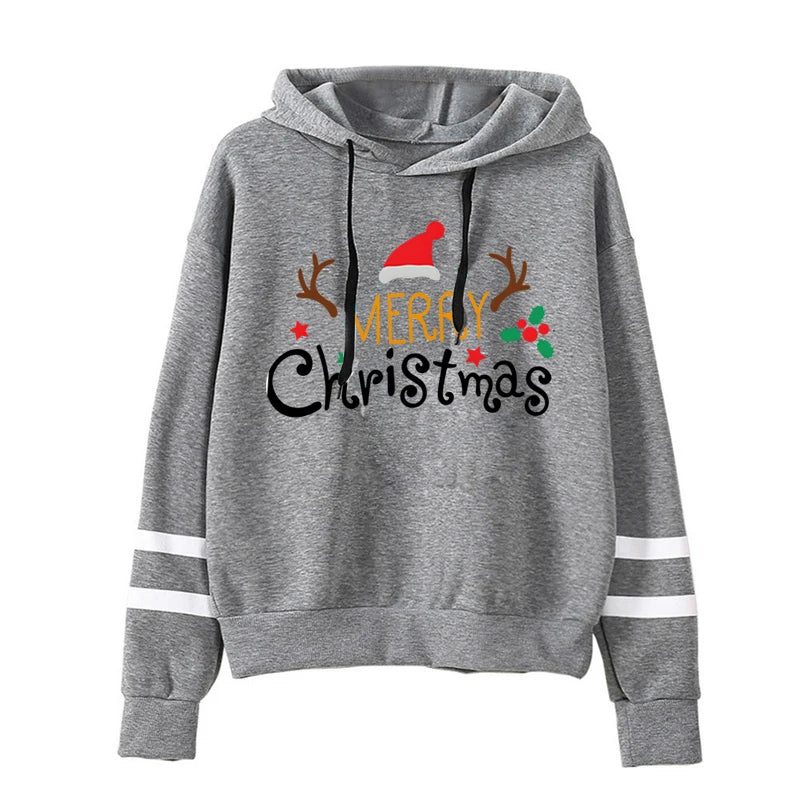 Merry Christmas Printed Hoodie