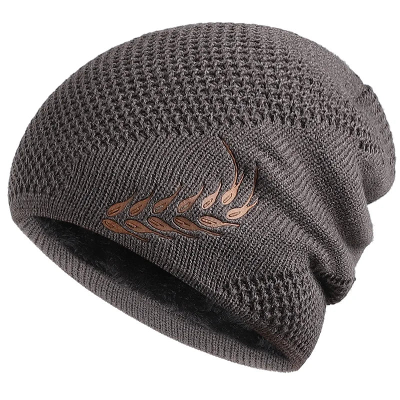 Leaf Knit Beanie