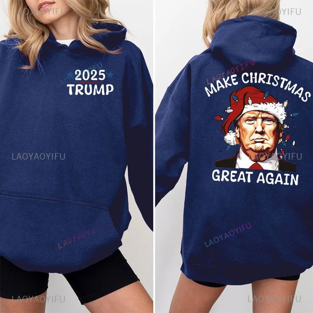 Christmas Great Again Trump 2025 Hoodie