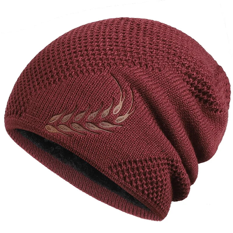 Leaf Knit Beanie