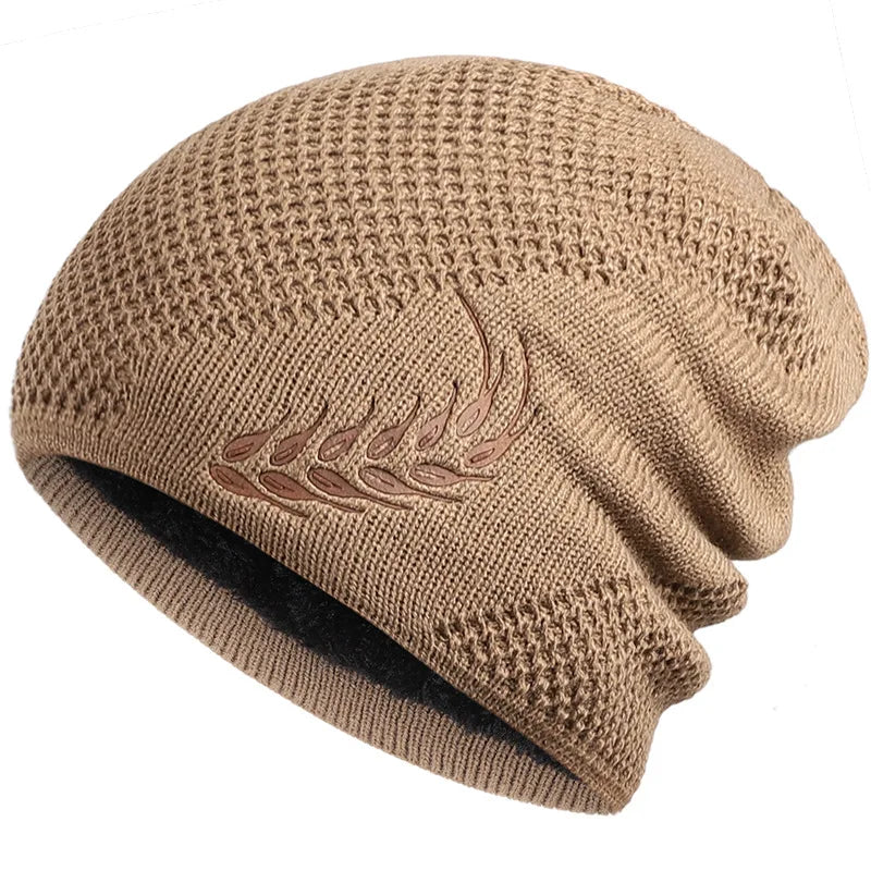 Leaf Knit Beanie