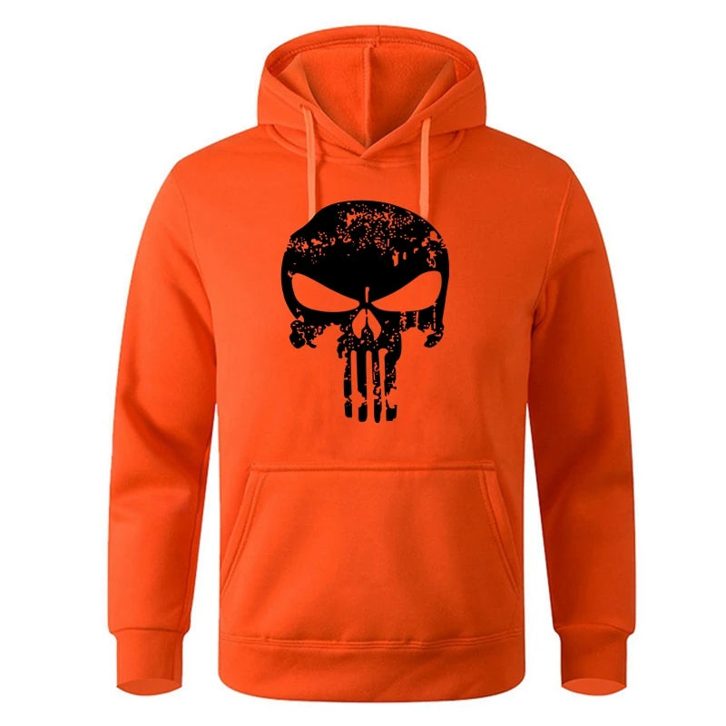 Punishers Skull Printed Hoodie