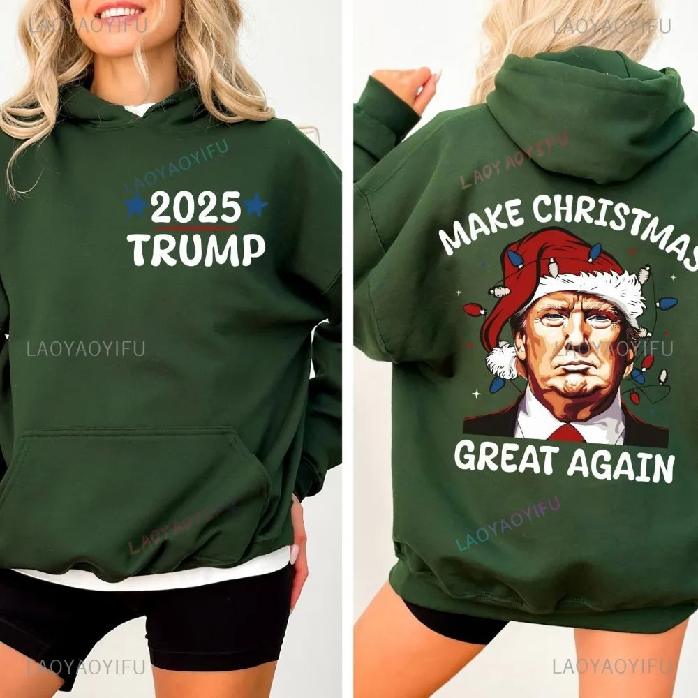 Christmas Great Again Trump 2025 Hoodie