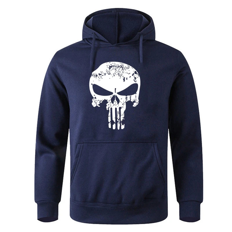 Punishers Skull Printed Hoodie