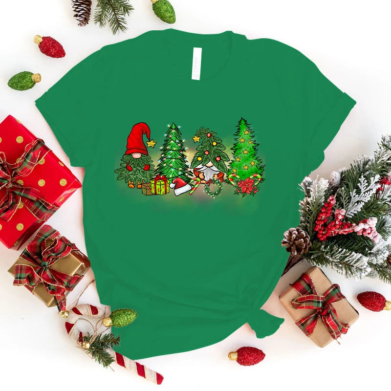 Christmas Gnome Tree T-Shirt