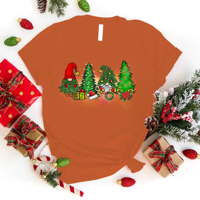 Christmas Gnome Tree T-Shirt