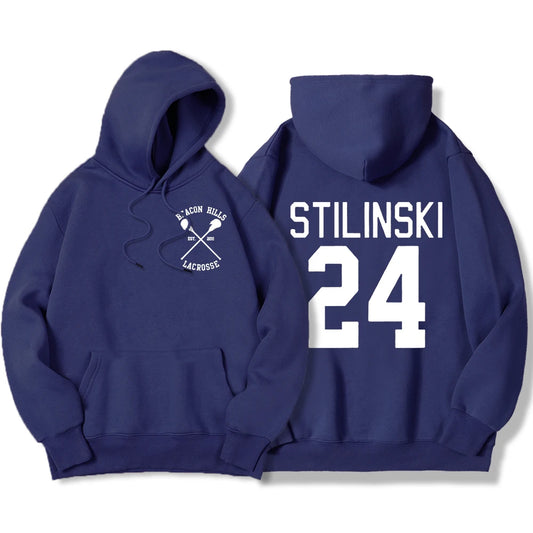 Stilinski 24 Print Pullover Hoodie