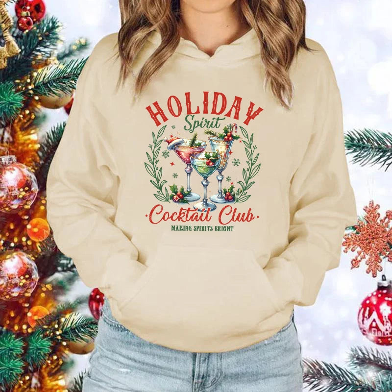 Christmas Cocktail Club Hoodie