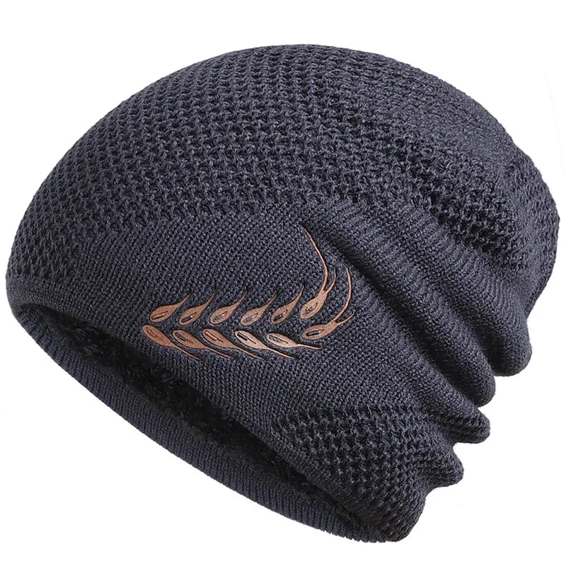 Leaf Knit Beanie