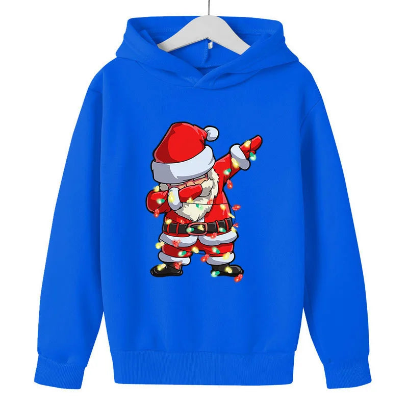 Santa Claus Print Hoodie