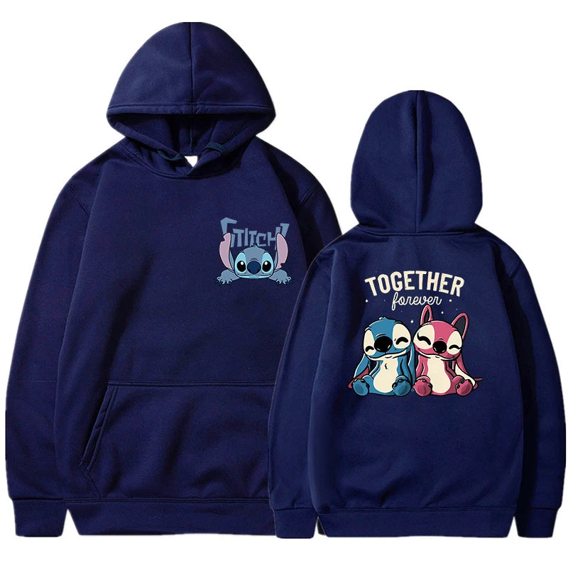 Stitch & Angel Together Forever Hoodie