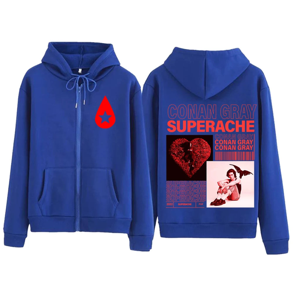 Conan Gray Superache Zip-Up Hoodie