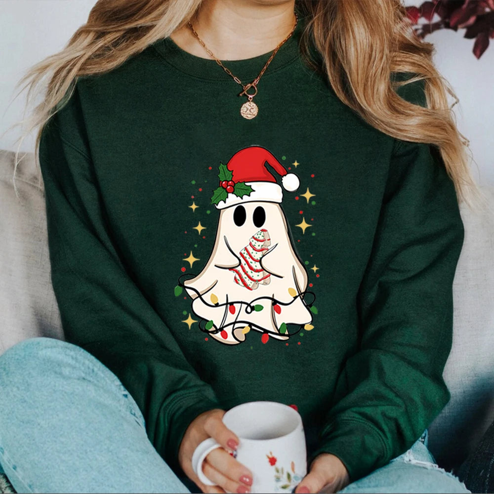 Christmas Ghost Tree Sweatshirt