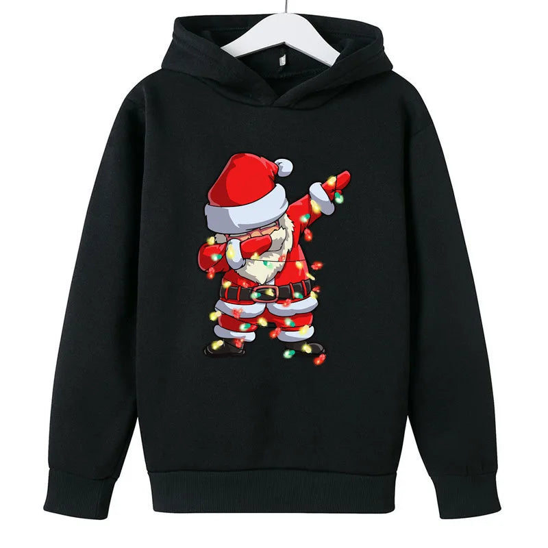 Santa Claus Print Hoodie