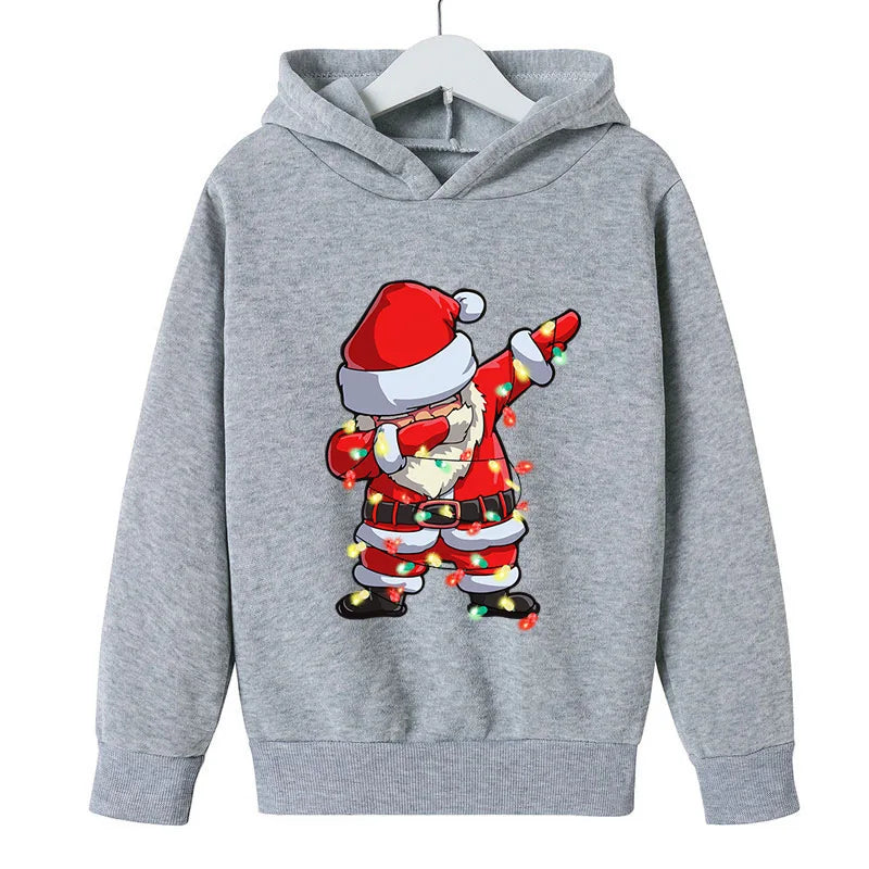 Santa Claus Print Hoodie