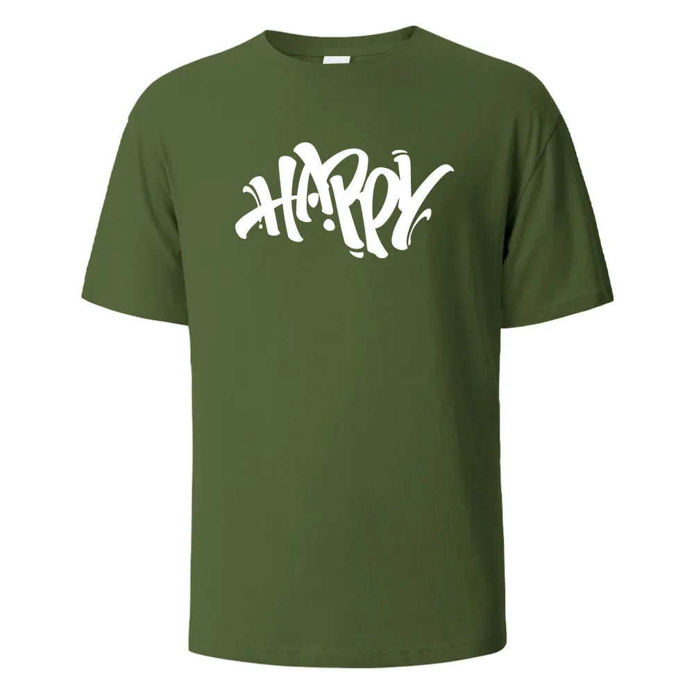 Happy Artistic Font T-Shirt