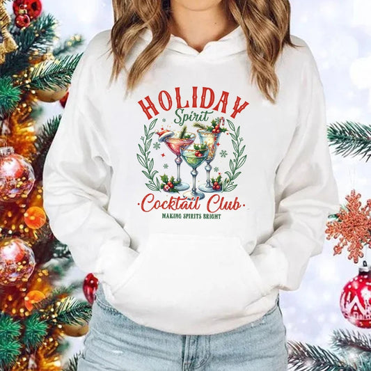 Christmas Cocktail Club Hoodie