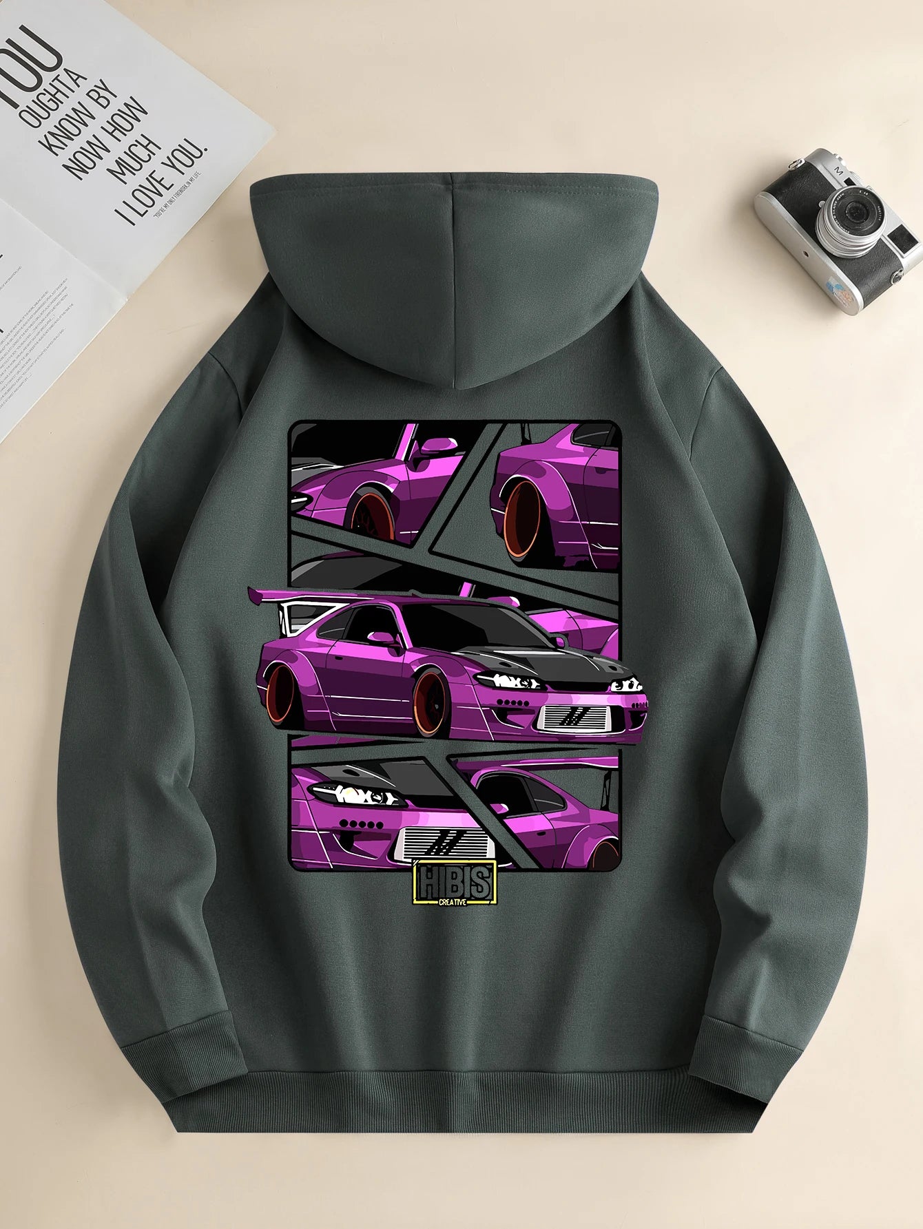 Car Print Hoodie