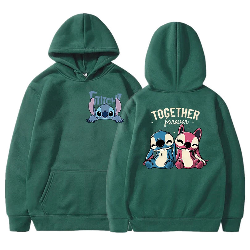 Stitch & Angel Together Forever Hoodie