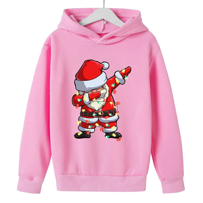 Santa Claus Print Hoodie