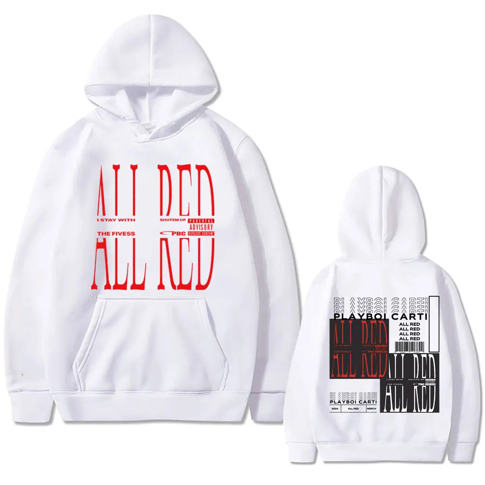 Playboi Carti All Red Song Hoodie