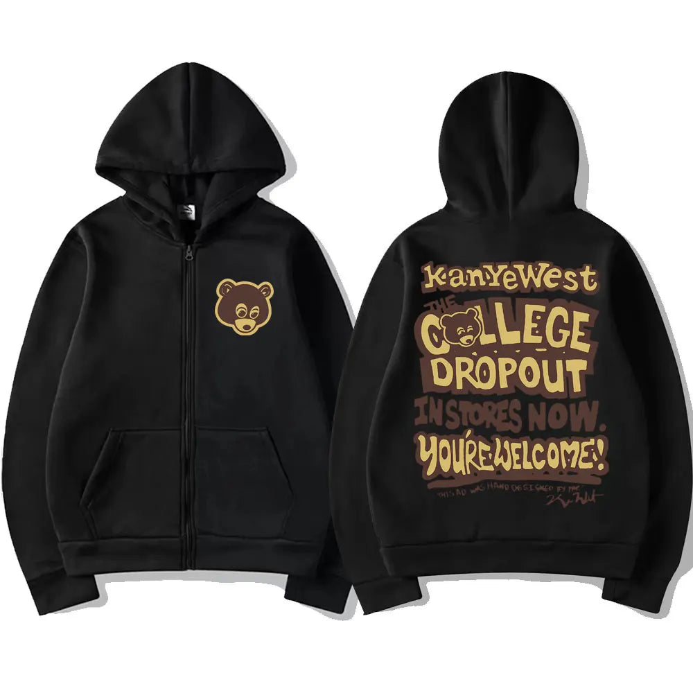 Kanye West The College Dropout Zip-Up Hoodie